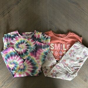 Garanimals bundle of long sleeve t-shirt and leggings girls 3T/4T